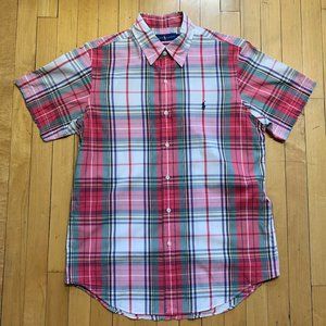 Ralph Lauren [Size Medium] Plaid Vintage Preppy Button Up Shirt